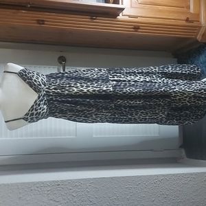 Speed Control New York Animal Print Maxi Dress S Casual Boho Mobwife Retro PinUp